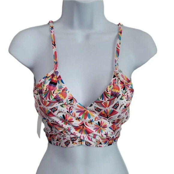 VERDELIMONIZAMAL WOMENS PRINTED WRAP BIKINI SWIM TOP - Picture 2 of 6